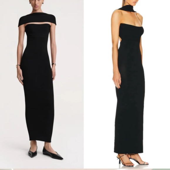 Toteme Slip-Through Knit Midi Maxi Dress - Picture 1 of 7